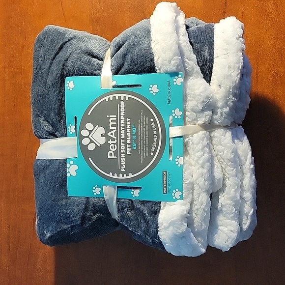 Pet-Gray Sherpa Fleece Blanket NEW - Picture 9 of 16